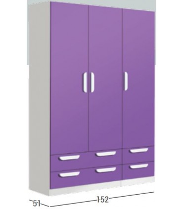 Armario 220cm 3P4C. EG J