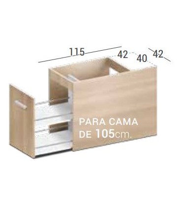 Arcón Recortado 105. EG J