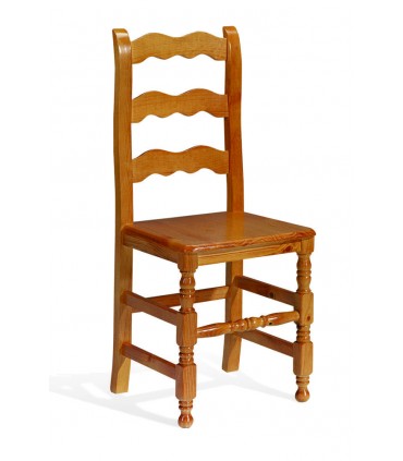 DIANA-(250) SILLA ASIENTO MADERA BLANCO ENVEJECIDO