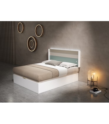 Cabecero Arizona 60cm con led. Canapé Metric Short Altura a Medida. KNP