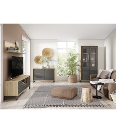 Mueble de TV Cube. 2 puertas + 1 cajón. LH