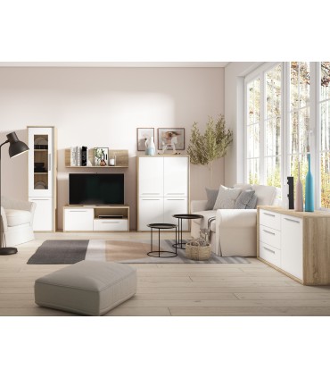 Mueble TV Cube. 1 puerta + 1 cajón. LH