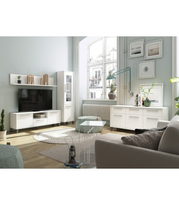 Mueble de TV Cube. 2 puertas + 1 cajón. LH