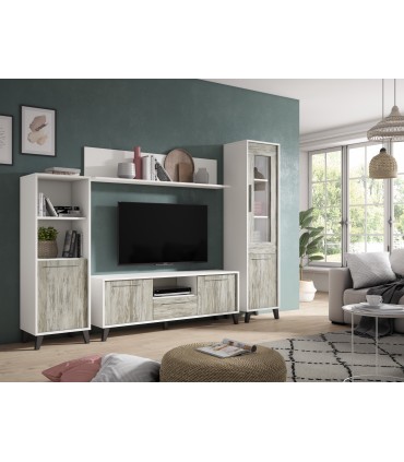 Mueble de TV Cube. 2 puertas + 1 cajón. LH