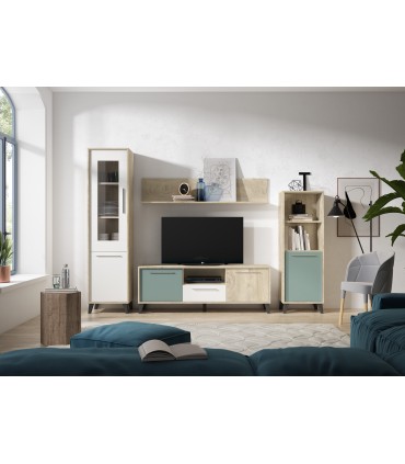 Mueble de TV Cube. 2 puertas + 1 cajón. LH