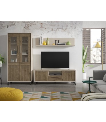 Mueble de TV Cube. 2 puertas + 1 cajón. LH