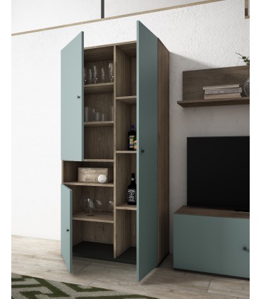 Bodeguero alto Flat. 3 puertas. LH