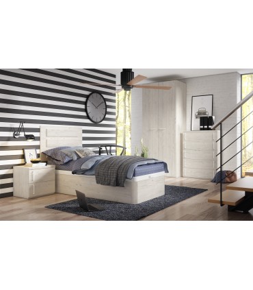 Mesita Compact. 2 cajones. Izquierda. Juvenil