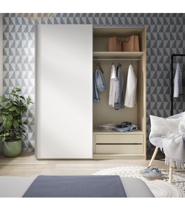 Armario 2 puerta Correderas Basic. 182 cm. Matrimonio