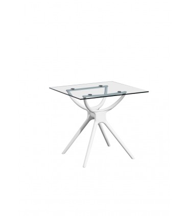 Mesa Comedor Brenda 80x80 cristal. FM