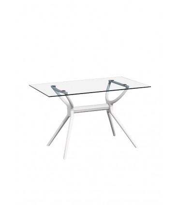 Mesa Comedor Brenda 120x80 cristal. FM