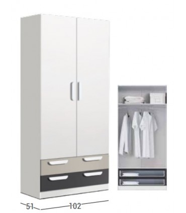 Armario 220cm 2P 2C. EG J