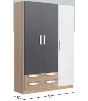 Armario 220cm 3P2C. EG J